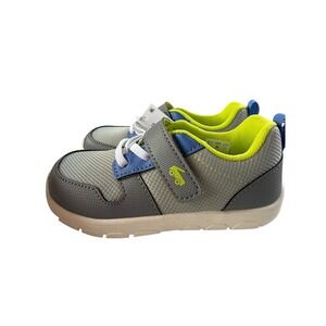 See Kai Run Basics Tenny Gray Blue Lime Kids Sneakers Size 10 RNS215U160 NIB